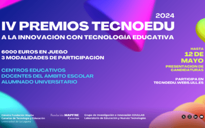 Regresan los Premios TECNOEDU a la Innovación con Tecnología Educativa en su IV edición con 3 modalidades para participar